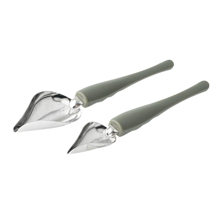 Restaurantware Comfy Grip Stainless Steel Drawing & Decorating Spoon Set, 2-Piece - Restaurant Equipment and Smallwares - Canadian Distribution