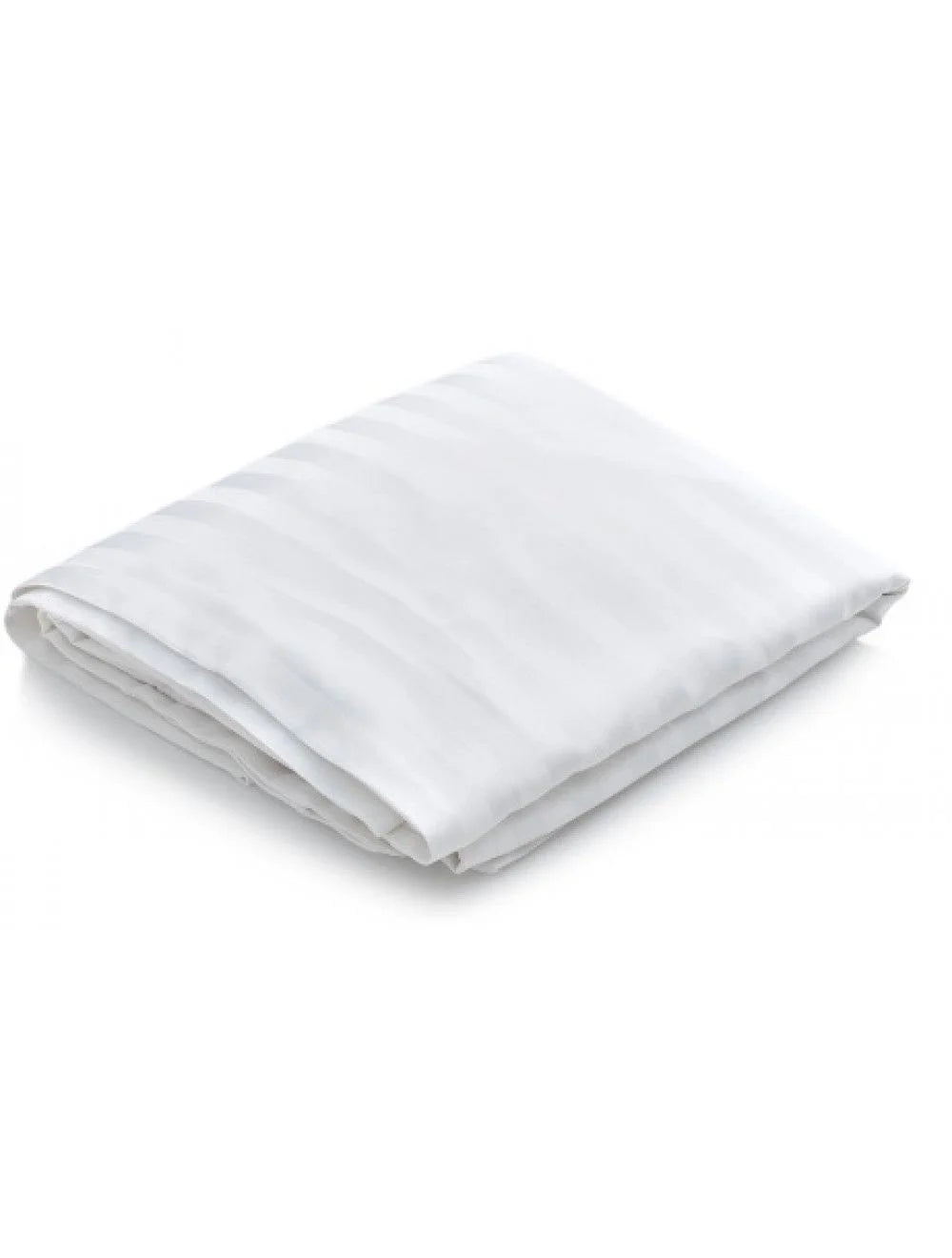 Merit Collection T260 Percale White King Fitted Bed Sheets, Cotton/Polyester Blend, 78 X 80 X 12In, With 1Cm Stripe - Restaurant Equipment and Smallwares - Canadian Distribution