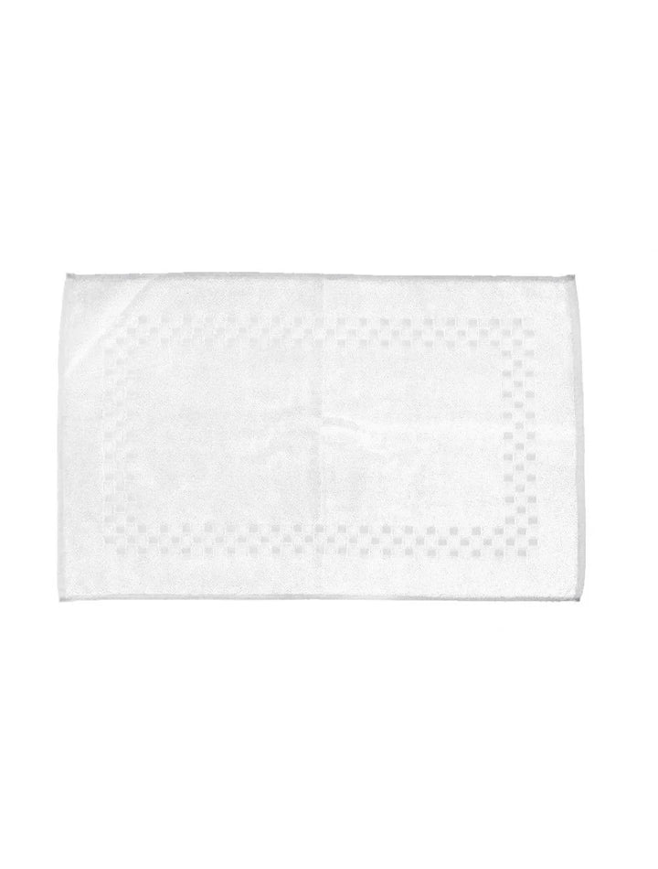 Jacquard Border 20 X 30 Inch Jacquard Checkered Bordered Bath Mats - Restaurant Equipment and Smallwares - Canadian Distribution