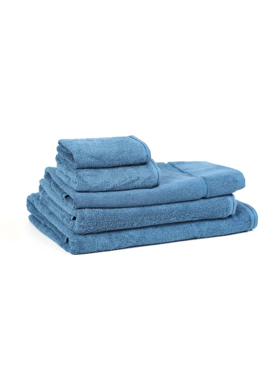 Organic Zen Ocean Blue Bath Sheets, 35 X 70 Inch, 100 Percent Certified Organic Cotton - Restaurant Equipment and Smallwares - Canadian Distribution