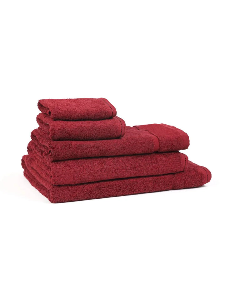 Organic Zen Lava Red Bath Sheets, 35 X 70 Inch, 100 Percent Certified Organic Cotton - Restaurant Equipment and Smallwares - Canadian Distribution