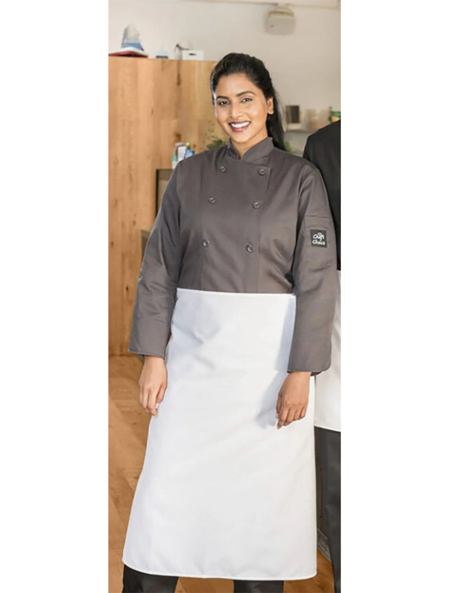 Premium Uniforms No Pocket White Twill Square Aprons, Premium, 36 X 33In, Spun Polyester - Restaurant Equipment and Smallwares - Canadian Distribution