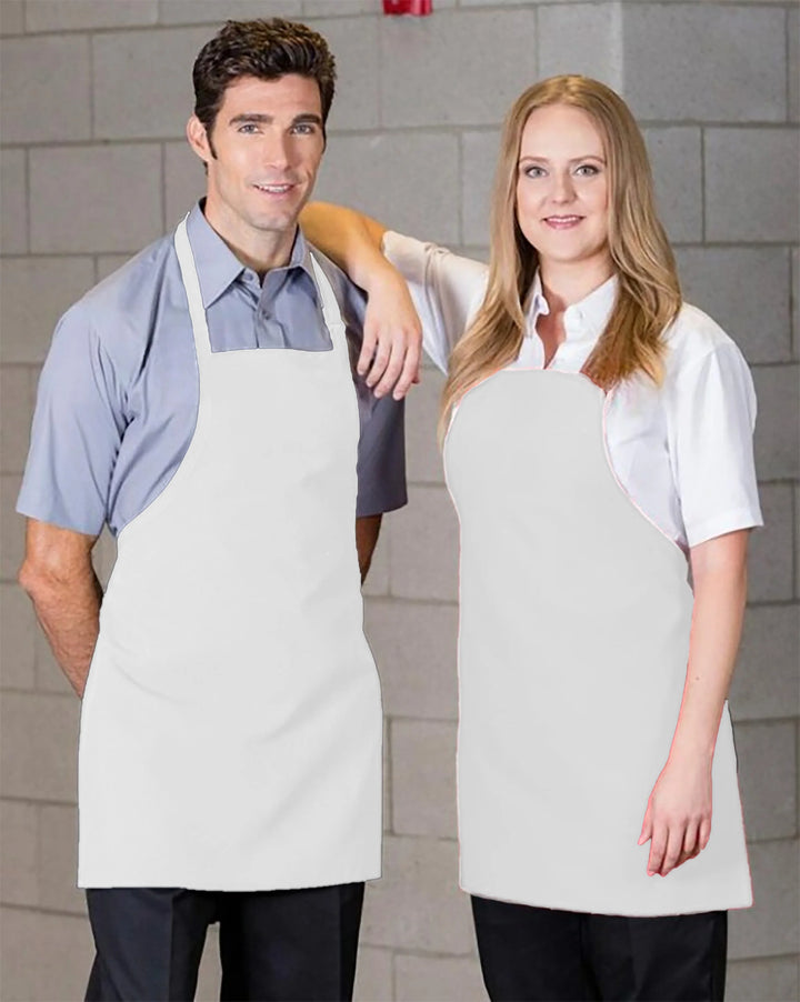 Premium Uniforms No Pocket Short Black Twill Aprons, Promotion, Spun Polyester - Restaurant Equipment and Smallwares - Canadian Distribution