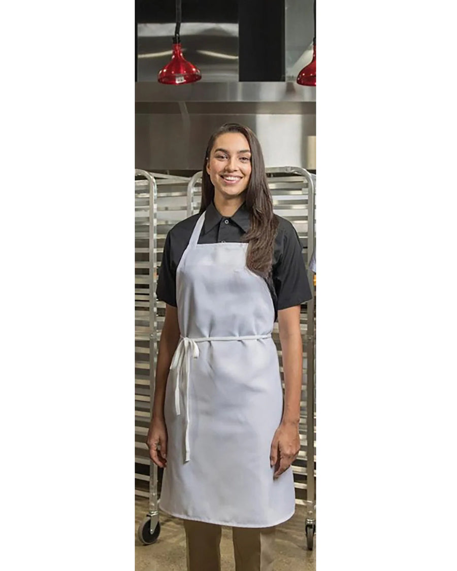 Premium Uniforms No Pocket Short White Twill Bib Aprons, Premium, 30 X 33In, Spun Polyester - Restaurant Equipment and Smallwares - Canadian Distribution