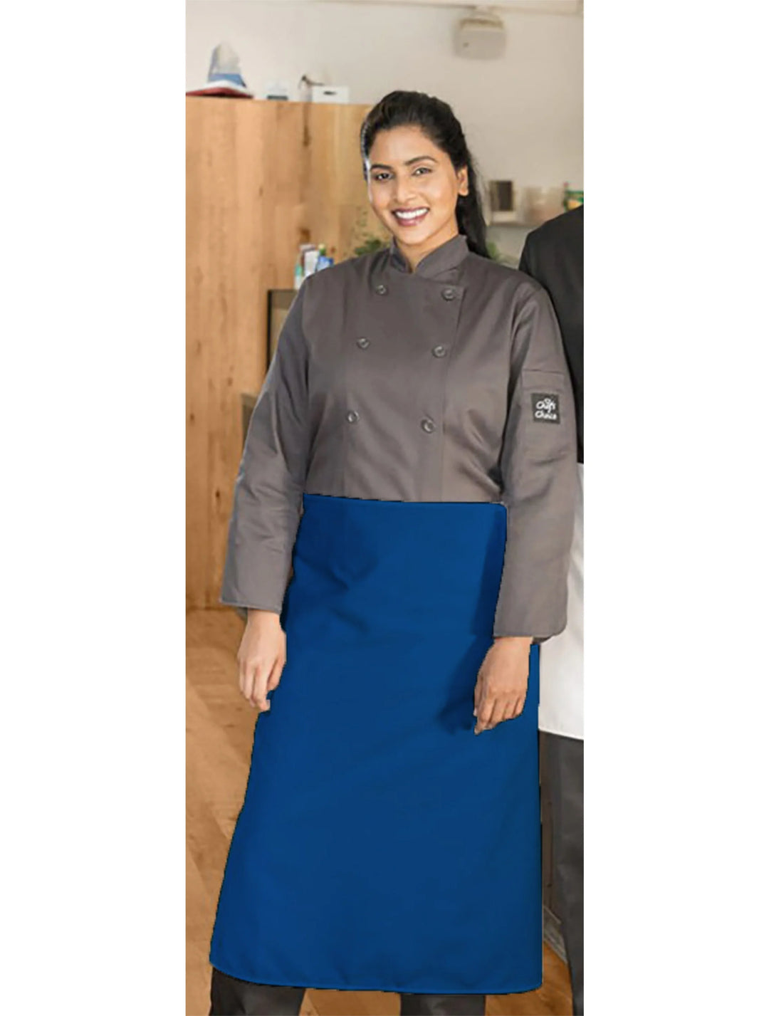 Premium Uniforms No Pocket Royal Blue Twill Square Aprons, Premium, 36 X 33In, Spun Polyester - Restaurant Equipment and Smallwares - Canadian Distribution