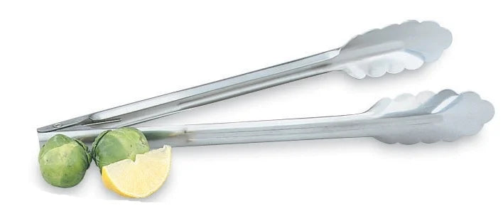 Browne Foodservice 12In Heavy Duty Stainless Steel Utility Tongs - Restaurant Equipment and Smallwares - Canadian Distribution - Ships Free Within Canada on Orders Above CAD $199