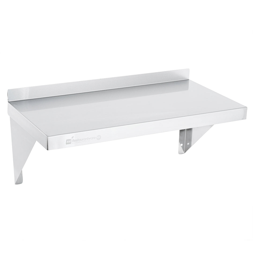Restaurantware 18 Gauge Kitchen Tek Heavy Duty Stainless Steel Wall Mount Shelves, 12X24In - Restaurant Equipment and Smallwares - Canadian Distribution - Ships Free Within Canada on Orders Above CAD $199