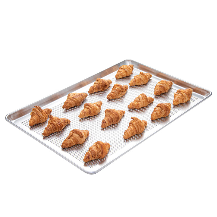 Restaurantware Met Lux Full-Size Perforated Aluminum Baking Sheet Pans, 26X18In - Restaurant Equipment and Smallwares - Canadian Distribution - Ships Free Within Canada on Orders Above CAD $199