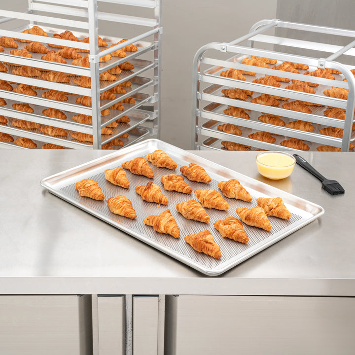 Restaurantware Met Lux Full-Size Perforated Aluminum Baking Sheet Pans, 26X18In - Restaurant Equipment and Smallwares - Canadian Distribution - Ships Free Within Canada on Orders Above CAD $199