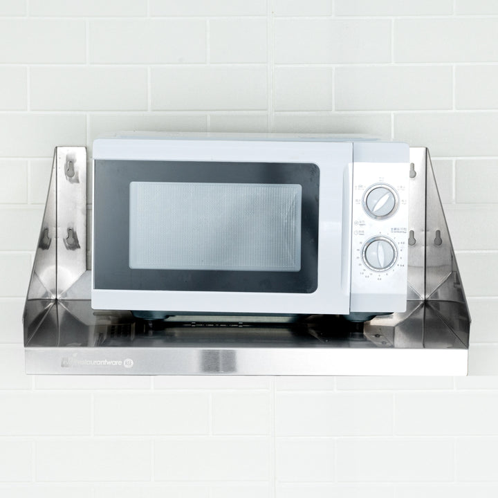 Restaurantware 24 x 24In Microwave Shelf, Heavy Duty Stainless Steel, - Restaurant Equipment and Smallwares - Canadian Distribution - Ships Free Within Canada on Orders Above CAD $199