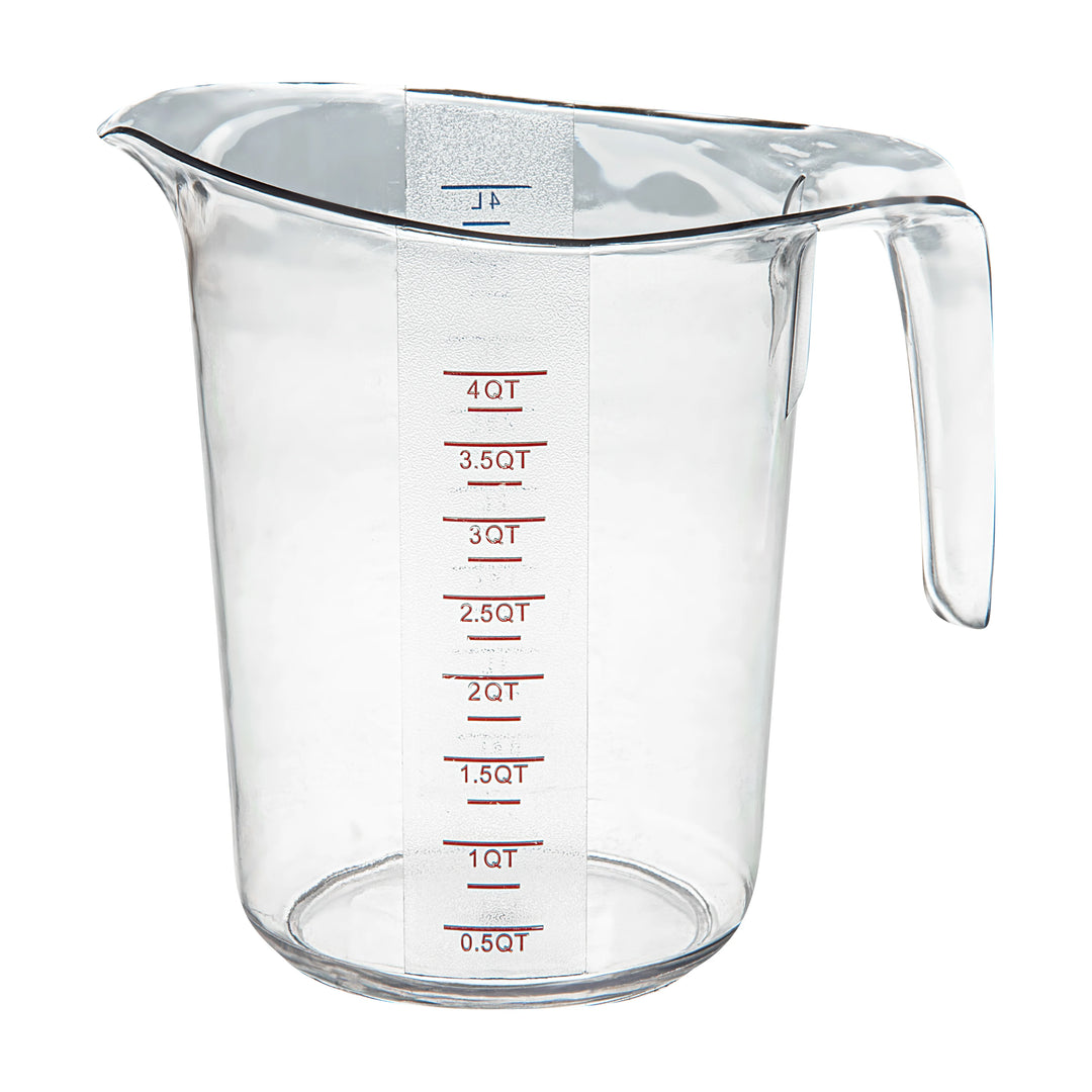 Restaurantware 4 Quart Measuring Cups, Clear, Plastic - Restaurant Equipment and Smallwares - Canadian Distribution