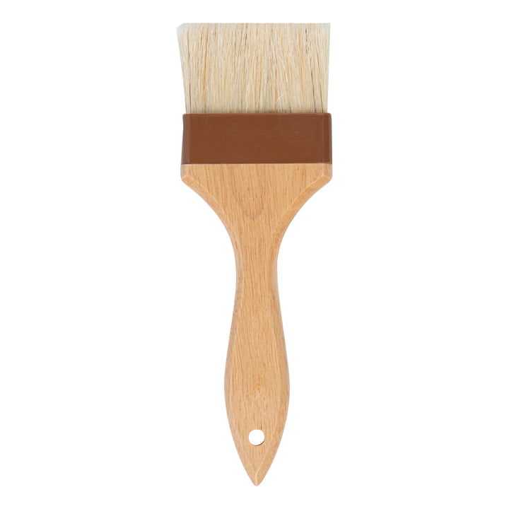Restaurantware Pastry Tek 9.5In Natural Wood Pastry Brush, With Boar Bristle, 3In Wide - Restaurant Equipment and Smallwares - Canadian Distribution