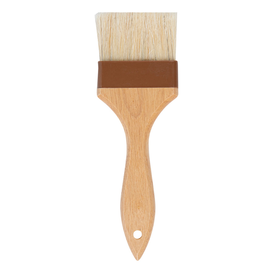 Restaurantware Pastry Tek 9.5In Natural Wood Pastry Brush, With Boar Bristle, 3In Wide - Restaurant Equipment and Smallwares - Canadian Distribution