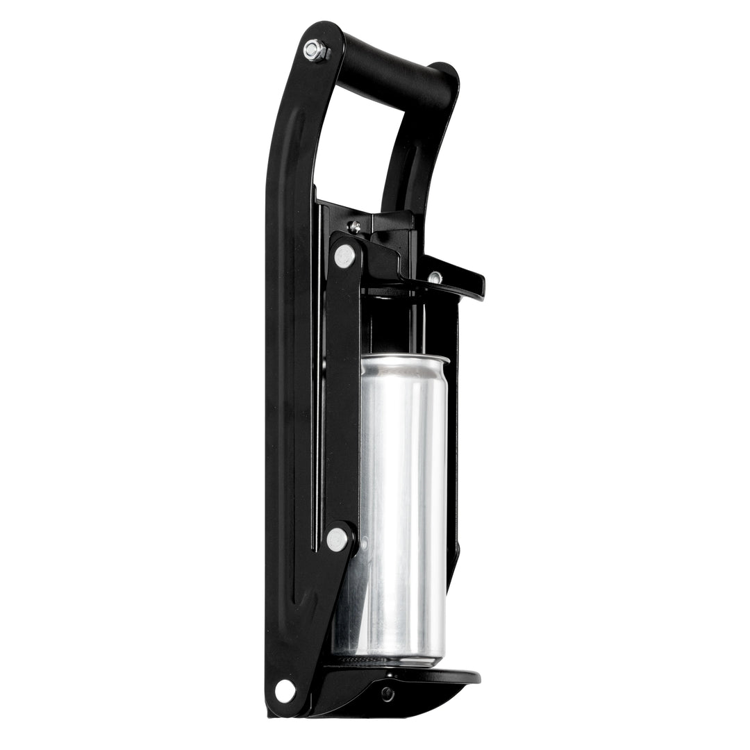 Restaurantware Met Lux Black Wall Mount Metal Can Crusher, For 12 & 16oz Cans - Restaurant Equipment and Smallwares - Canadian Distribution - Ships Free Within Canada on Orders Above CAD $199