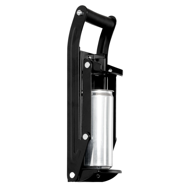 Restaurantware Met Lux Black Wall Mount Metal Can Crusher, For 12 & 16oz Cans - Restaurant Equipment and Smallwares - Canadian Distribution - Ships Free Within Canada on Orders Above CAD $199