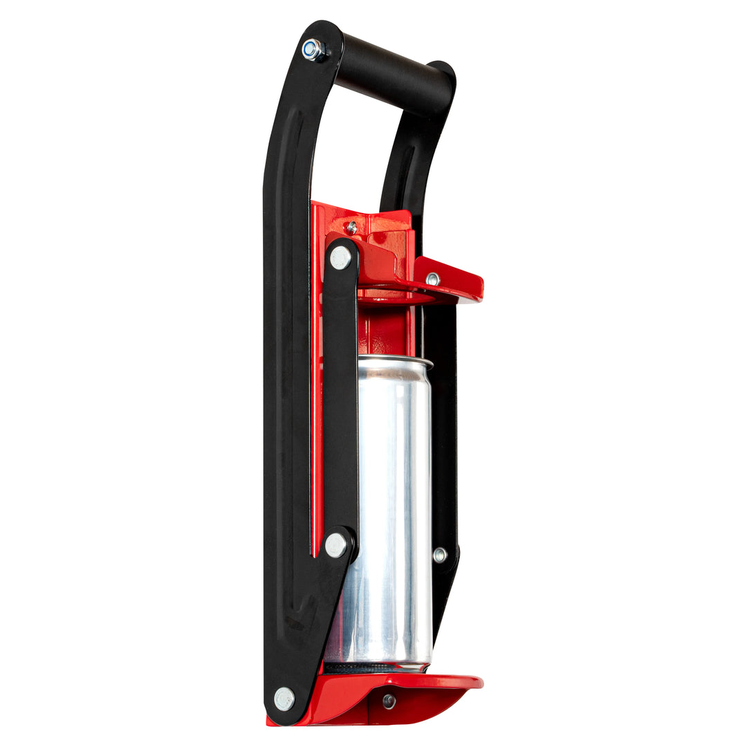 Restaurantware Met Lux Red Wall Mount Metal Can Crusher, For 12 & 16oz Cans - Restaurant Equipment and Smallwares - Canadian Distribution - Ships Free Within Canada on Orders Above CAD $199