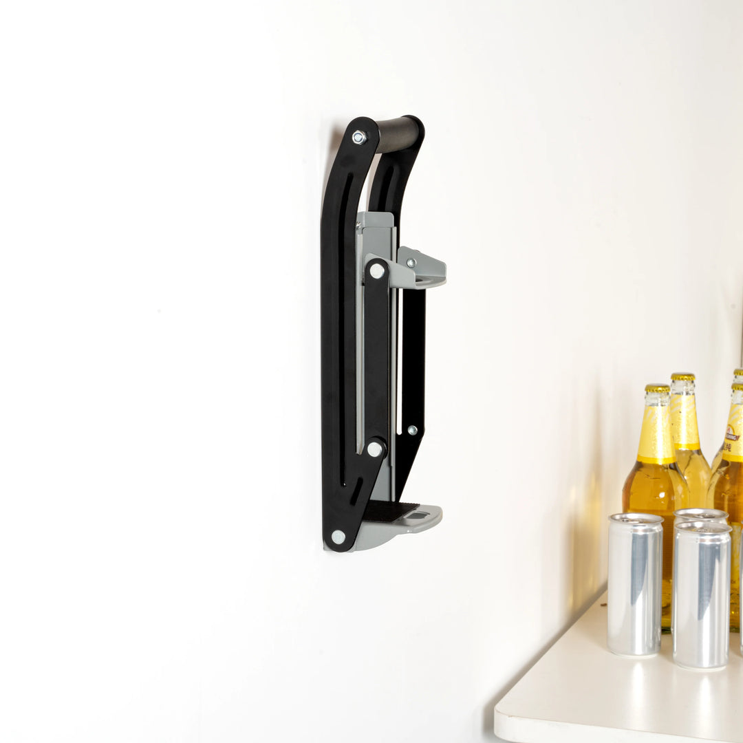 Restaurantware Met Lux Gray Wall Mount Metal Can Crusher, For 12 & 16oz Cans - Restaurant Equipment and Smallwares - Canadian Distribution - Ships Free Within Canada on Orders Above CAD $199
