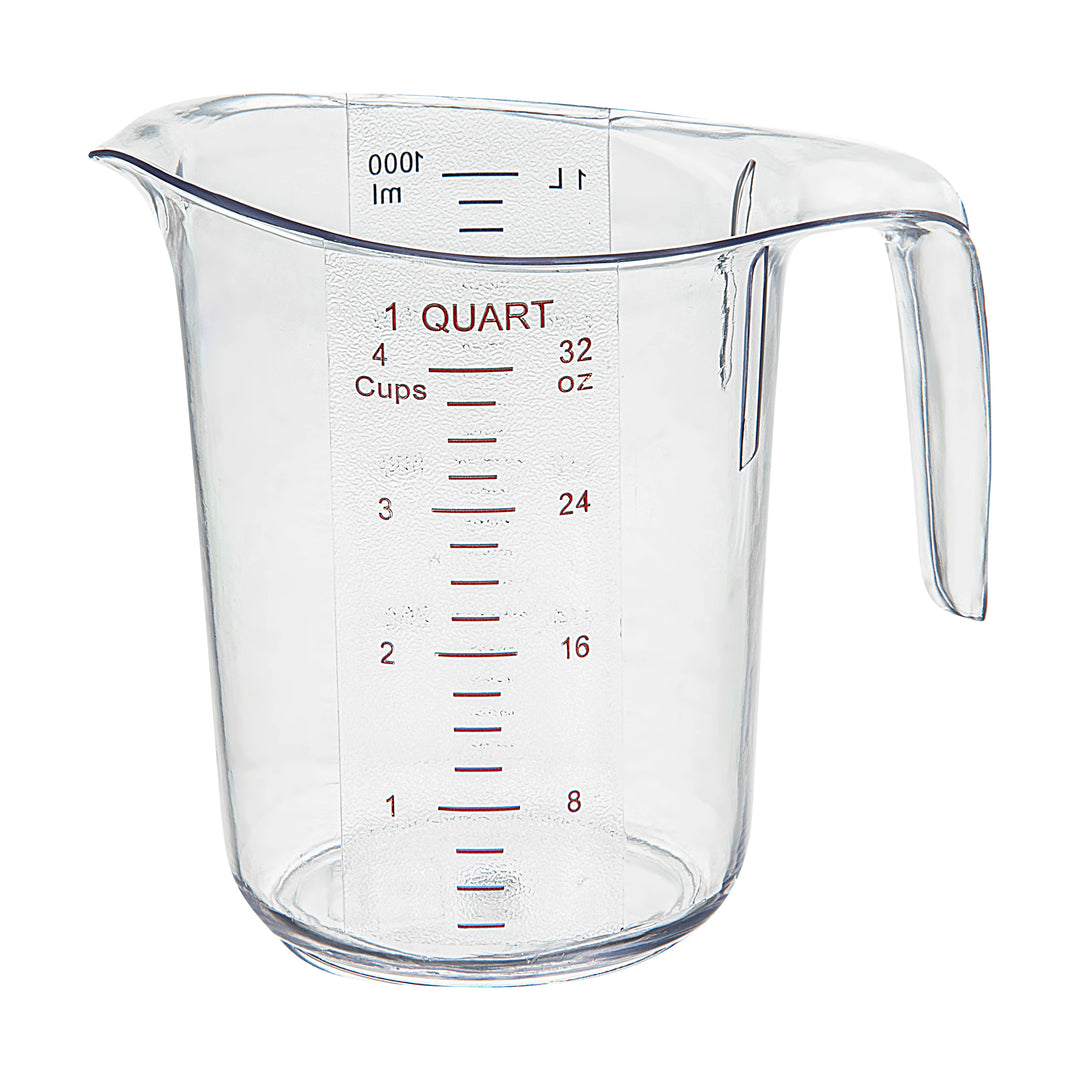Restaurantware 1 Quart Measuring Cups, Clear, Plastic - Restaurant Equipment and Smallwares - Canadian Distribution