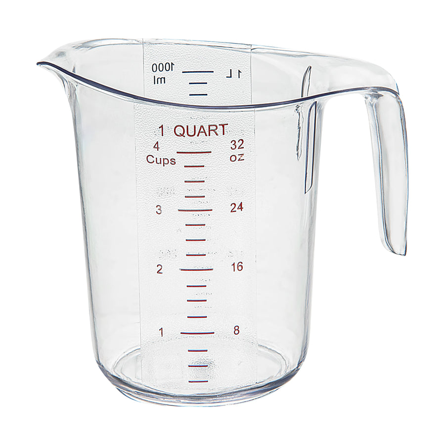 Restaurantware 1 Quart Measuring Cups, Clear, Plastic - Restaurant Equipment and Smallwares - Canadian Distribution