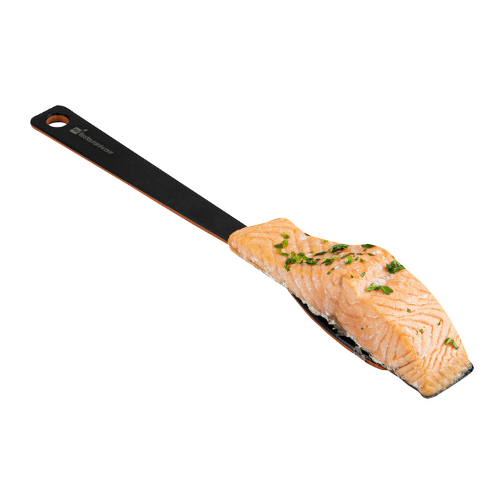 Restaurantware Nature Tek 13In Black Wood Angled Spatula - Restaurant Equipment and Smallwares - Canadian Distribution - Ships Free Within Canada on Orders Above CAD $199
