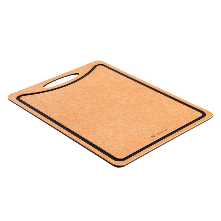 Restaurantware Nature Tek Gourmet Wood Cutting Board, 17.25X12.75In, With Juice Groove & Handle - Restaurant Equipment and Smallwares - Canadian Distribution