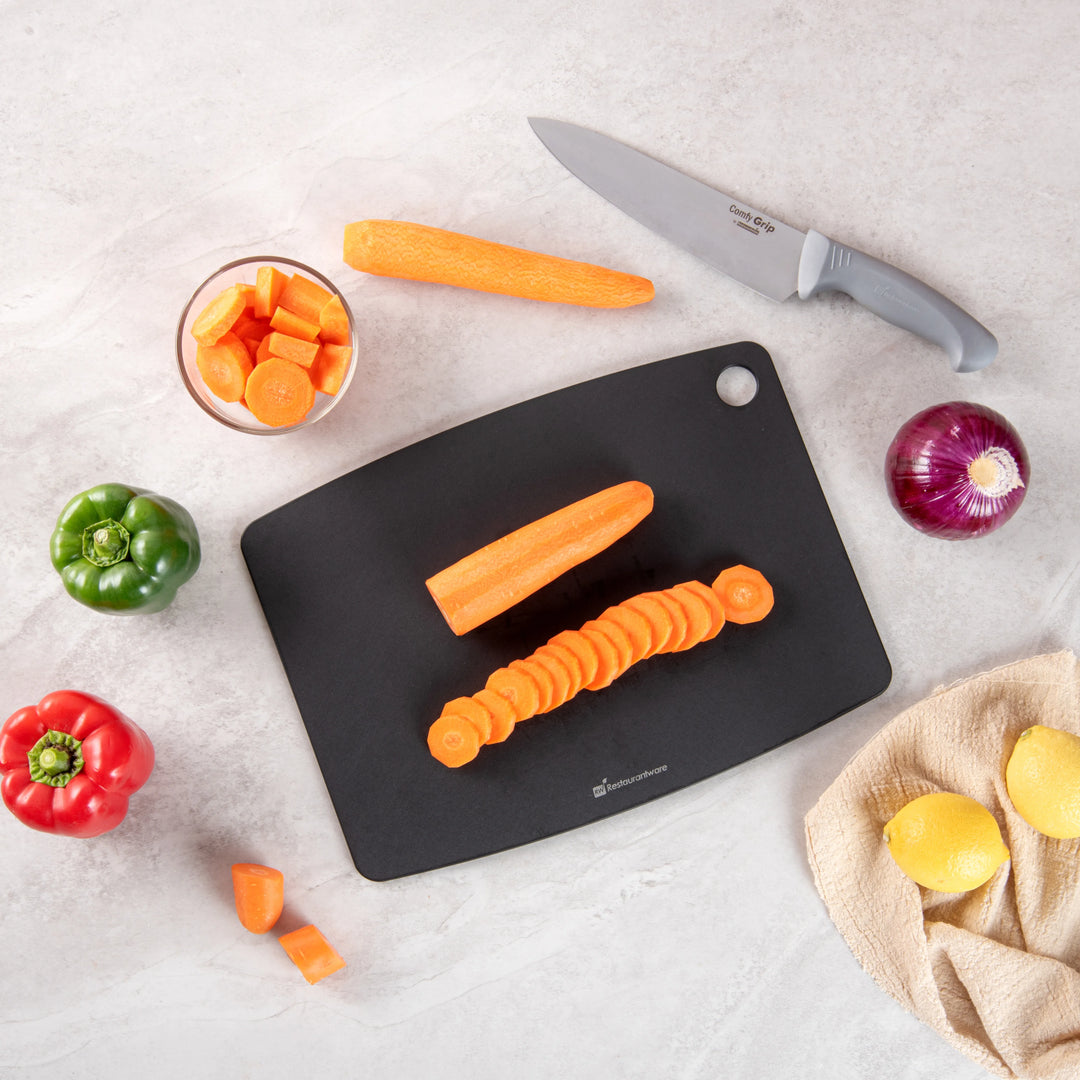 Restaurantware Nature Tek Gray Charcoal Wood Fiber Cutting Board, 14.5X10.75In - Restaurant Equipment and Smallwares - Canadian Distribution - Ships Free Within Canada on Orders Above CAD $199