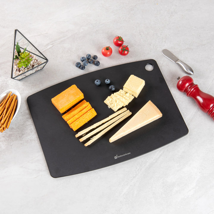 Restaurantware Nature Tek Gray Charcoal Wood Fiber Cutting Board, 17.25X12.75In - Restaurant Equipment and Smallwares - Canadian Distribution - Ships Free Within Canada on Orders Above CAD $199