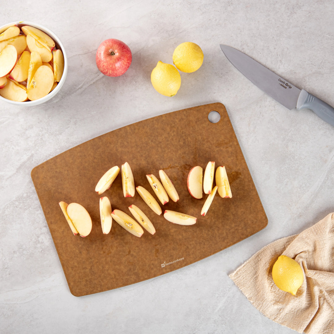 Restaurantware Nature Tek Brown Wood Fiber Cutting Board, 17.25X12.75In - Restaurant Equipment and Smallwares - Canadian Distribution - Ships Free Within Canada on Orders Above CAD $199