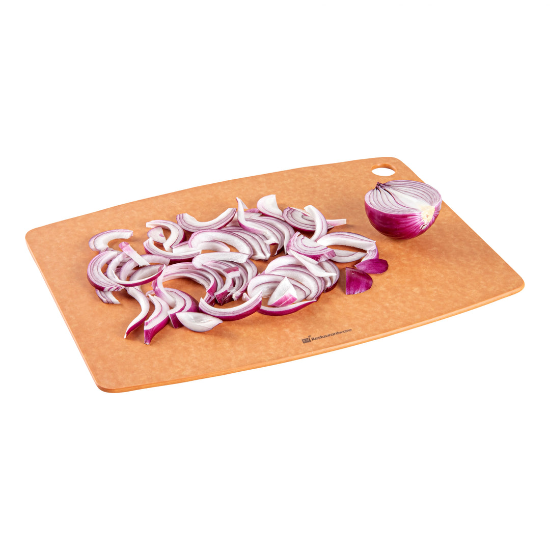 Restaurantware Nature Tek Kraft Charcoal Wood Fiber Cutting Board, 17.25X12.75In - Restaurant Equipment and Smallwares - Canadian Distribution - Ships Free Within Canada on Orders Above CAD $199