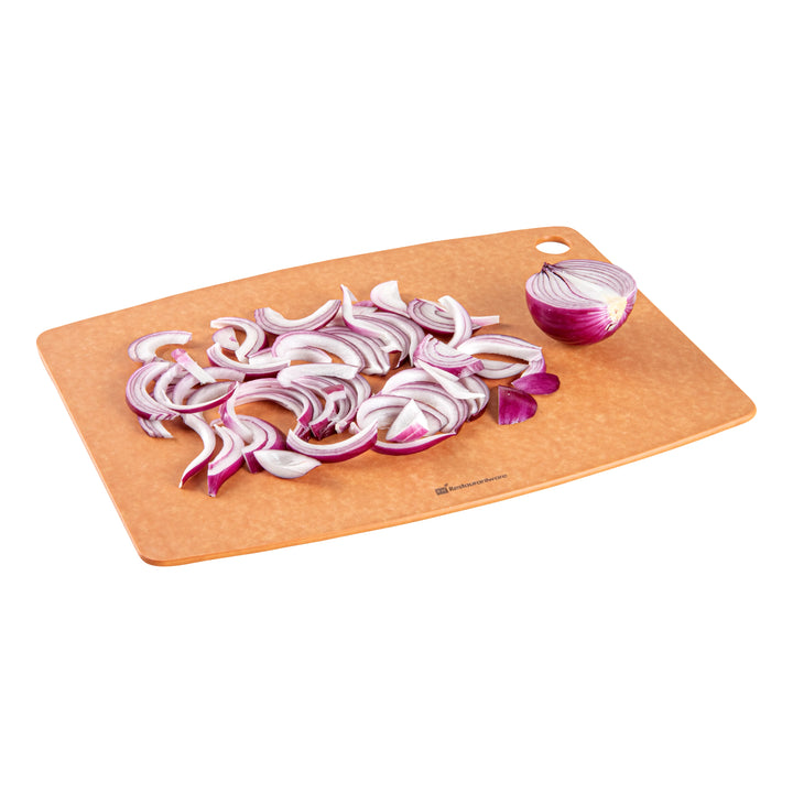 Restaurantware Nature Tek Kraft Charcoal Wood Fiber Cutting Board, 17.25X12.75In - Restaurant Equipment and Smallwares - Canadian Distribution - Ships Free Within Canada on Orders Above CAD $199