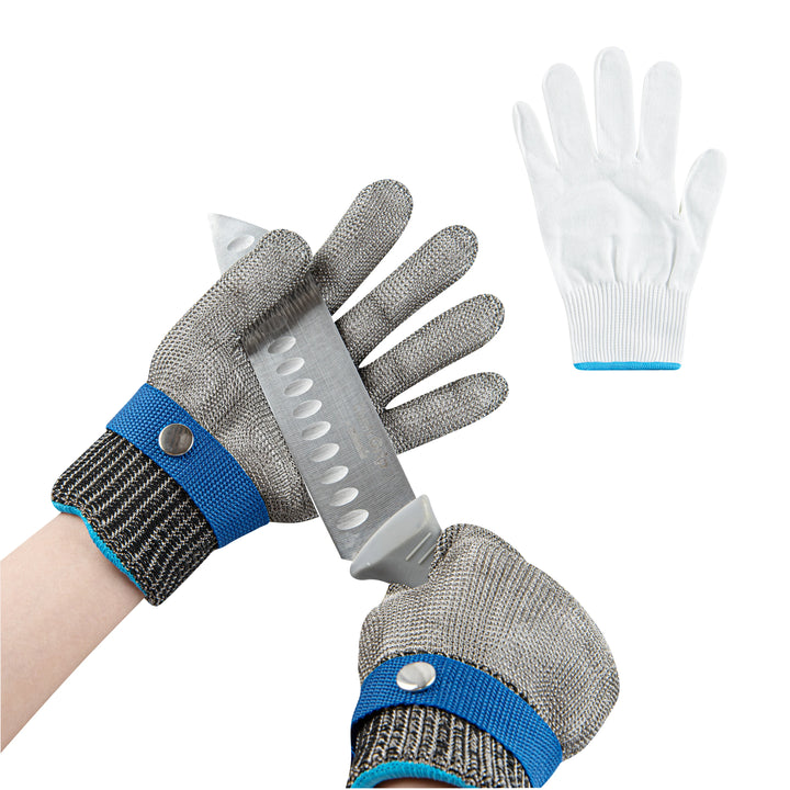 Restaurantware Medium Fiber & Stainless Steel Mesh Cut Resistant Glove, Food Safe, Level 9 Life Protector - Restaurant Equipment and Smallwares - Canadian Distribution - Ships Free Within Canada on Orders Above CAD $199