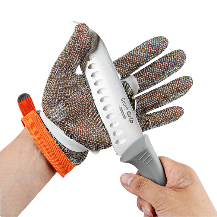 Restaurantware Life Protector Extra-Large Cut-Resistant Gloves, Fiber & Stainless Steel Mesh, Level 9, 10.25 x 5.25In - Restaurant Equipment and Smallwares - Canadian Distribution - Ships Free Within Canada on Orders Above CAD $199