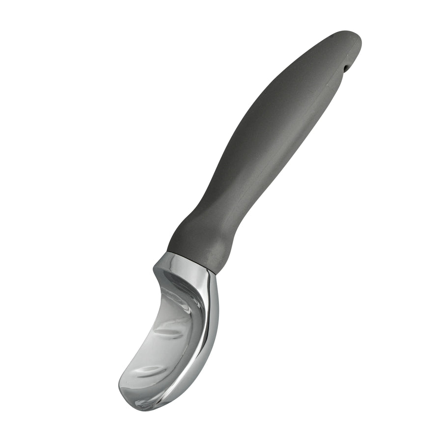 Restaurantware Comfy Grip Ice Cream Scoop, Zinc, Gray, 7.75 x 2 x 1.75In - Restaurant Equipment and Smallwares - Canadian Distribution