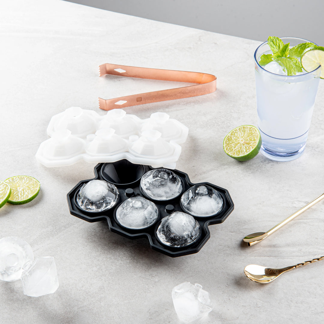 Restaurantware 6 Compartment Diamond Ice Mold, Black, Silicone - Restaurant Equipment and Smallwares - Canadian Distribution - Ships Free Within Canada on Orders Above CAD $199
