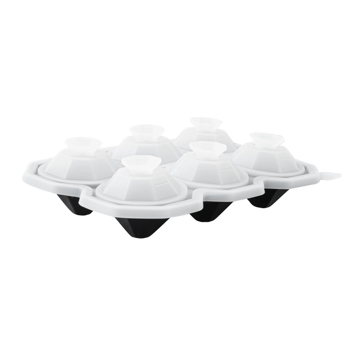 Restaurantware 6 Compartment Diamond Ice Mold, Black, Silicone - Restaurant Equipment and Smallwares - Canadian Distribution