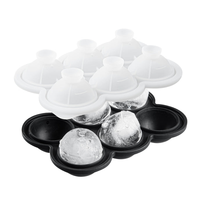 Restaurantware 6 Compartment Sphere Ice Mold, Black, Silicone - Restaurant Equipment and Smallwares - Canadian Distribution - Ships Free Within Canada on Orders Above CAD $199