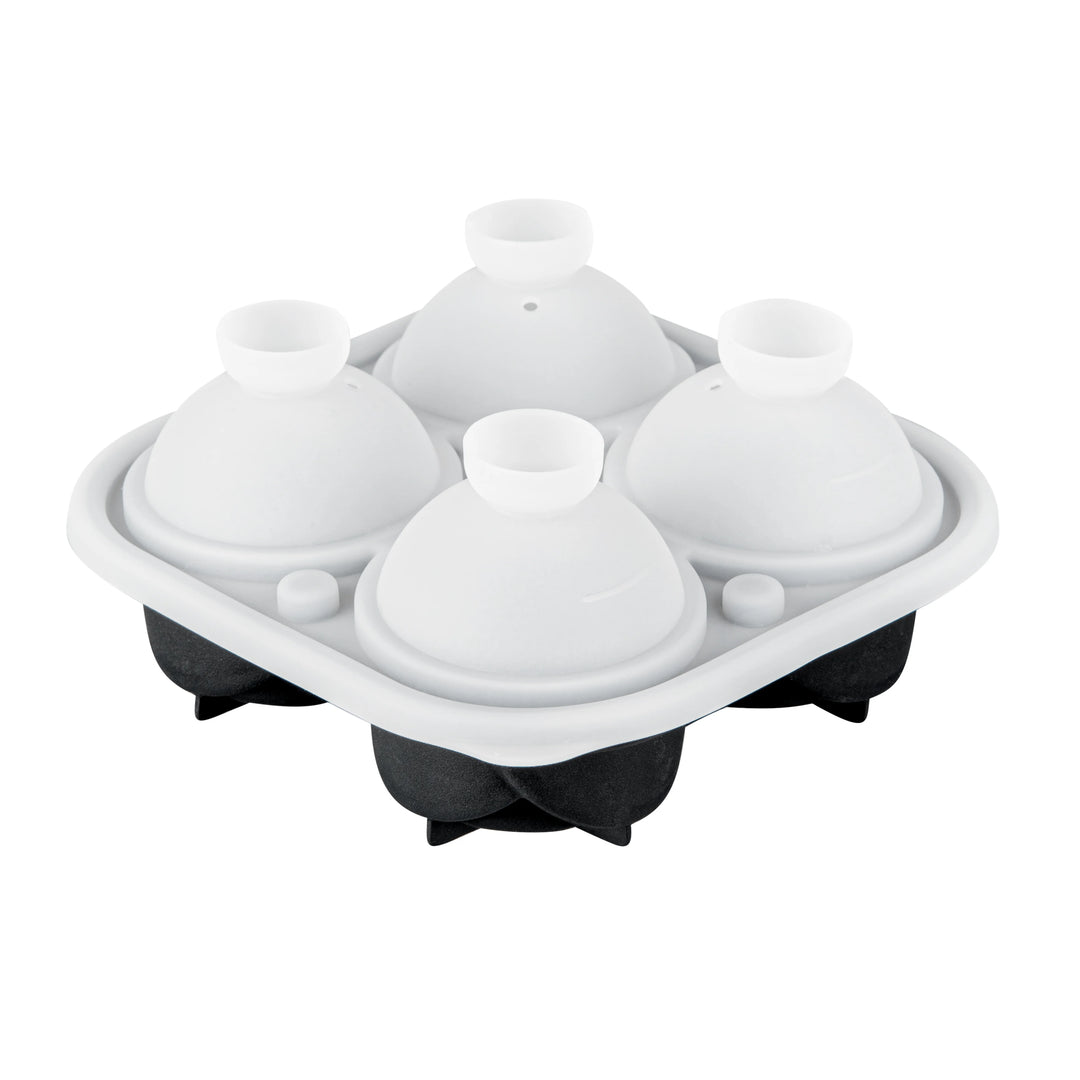 Restaurantware 4 Compartment Rose Ice Mold, Black, Silicone - Restaurant Equipment and Smallwares - Canadian Distribution