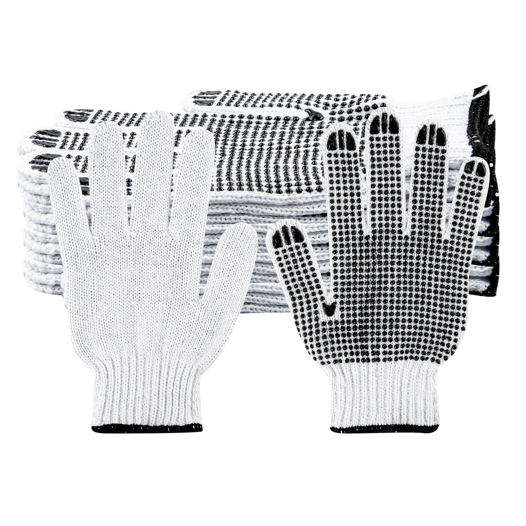 Restaurantware Small White Poly-Cotton Gloves, with Black PVC Dots - Restaurant Equipment and Smallwares - Canadian Distribution