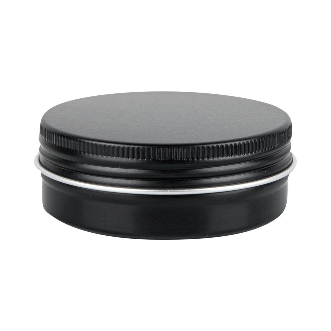 Restaurantware RW Base 2oz Tin Containers, Black, Round, with Screw Lid - Restaurant Equipment and Smallwares - Canadian Distribution