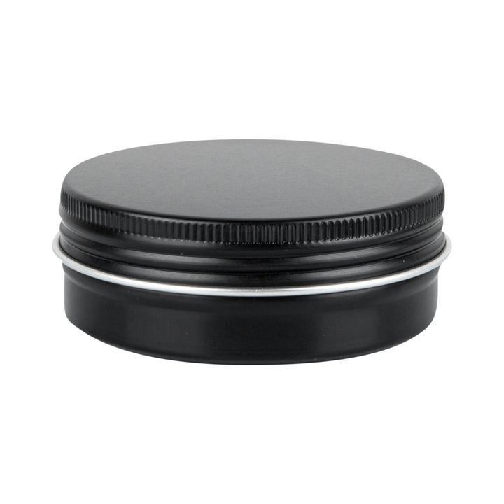 Restaurantware RW Base 2oz Tin Containers, Black, Round, with Screw Lid - Restaurant Equipment and Smallwares - Canadian Distribution