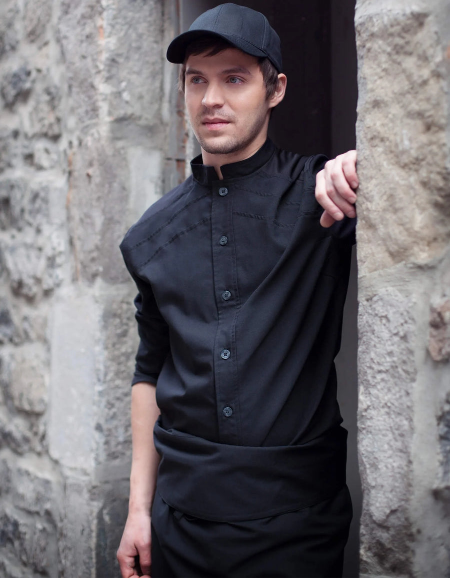 No Limits Extra Large Black Lightweight Chef Coats, Mesh Back - Restaurant Equipment and Smallwares - Canadian Distribution