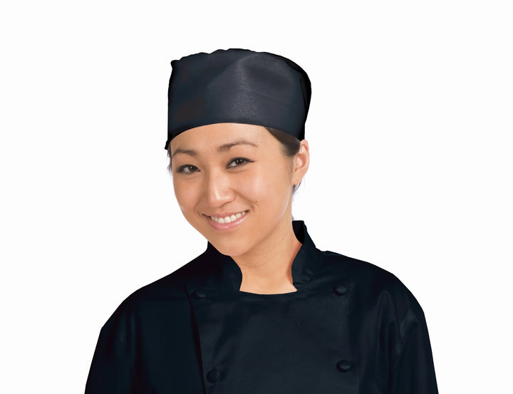 Chef Revival Small/Medium Black Mesh Top Pill Box Hat - Restaurant Equipment and Smallwares - Canadian Distribution - Ships Free Within Canada on Orders Above CAD $199