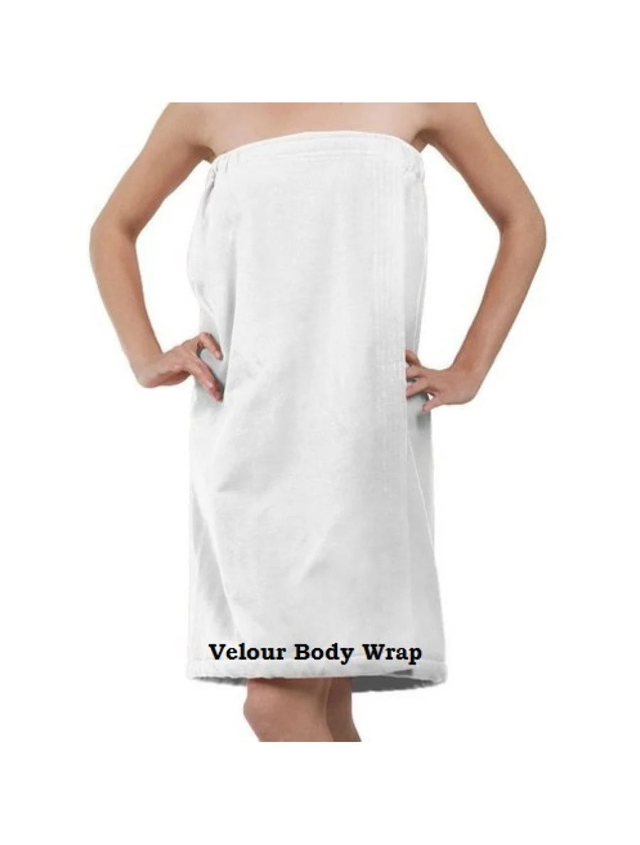 Dolly 2Xl & 4Xl Cotton Velour Women Spa Waist Wraps, With Velcro, Snap - Restaurant Equipment and Smallwares - Canadian Distribution