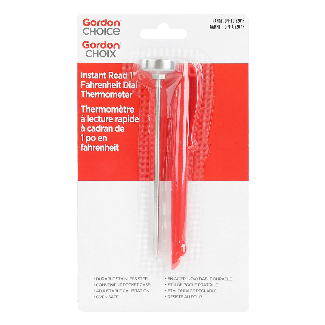 Gordon Choice 1In Pocket Dial Thermometers, 0-220F - Restaurant Equipment and Smallwares - Canadian Distribution