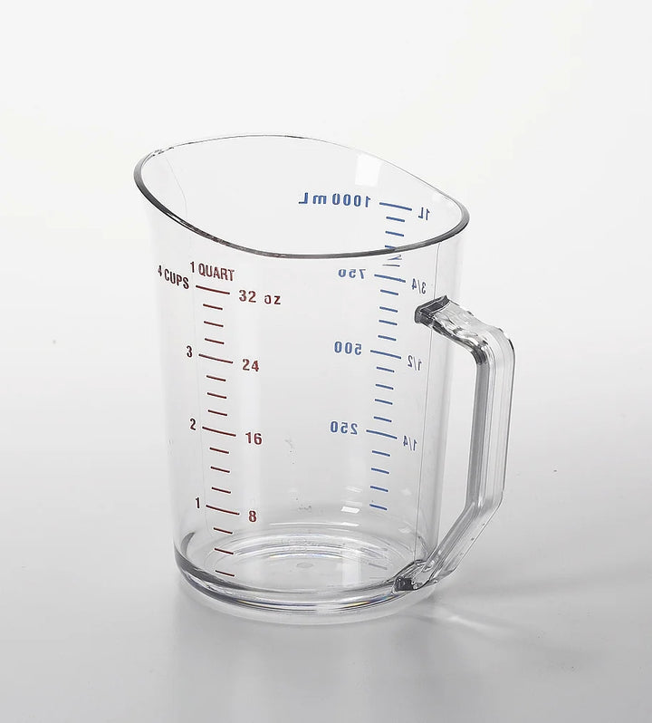 Cambro 1Qt Clear Plastic Measuring Cups - Restaurant Equipment and Smallwares - Canadian Distribution