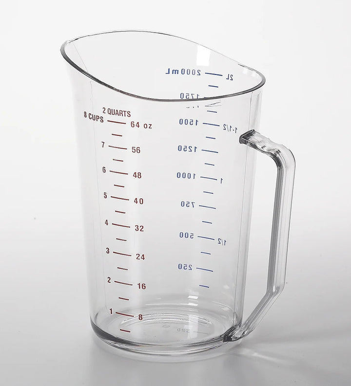Cambro 2Qt Clear Plastic Measuring Cups - Restaurant Equipment and Smallwares - Canadian Distribution