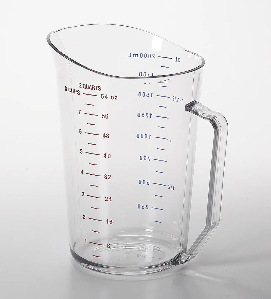 Cambro 2Qt Clear Plastic Measuring Cups - Restaurant Equipment and Smallwares - Canadian Distribution