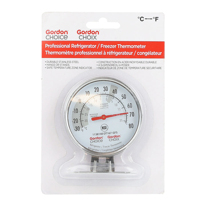 Gordon Choice Dial Fridge Freezer Thermometers, -28-88F - Restaurant Equipment and Smallwares - Canadian Distribution