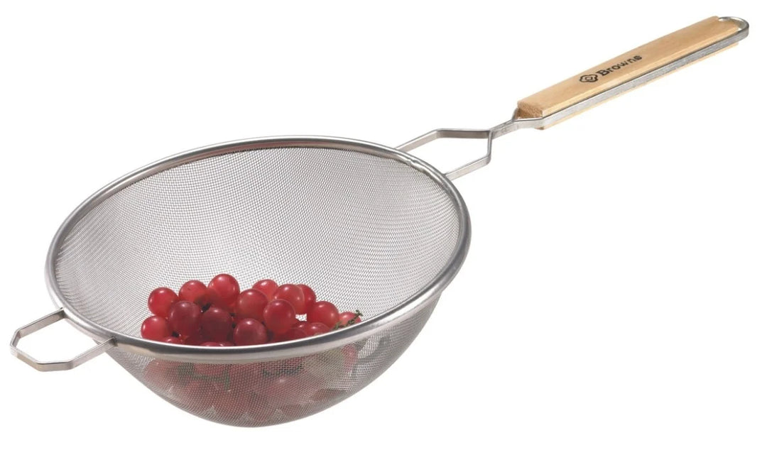 Browne Foodservice 8In Round Single Medium Mesh Strainer - Restaurant Equipment and Smallwares - Canadian Distribution