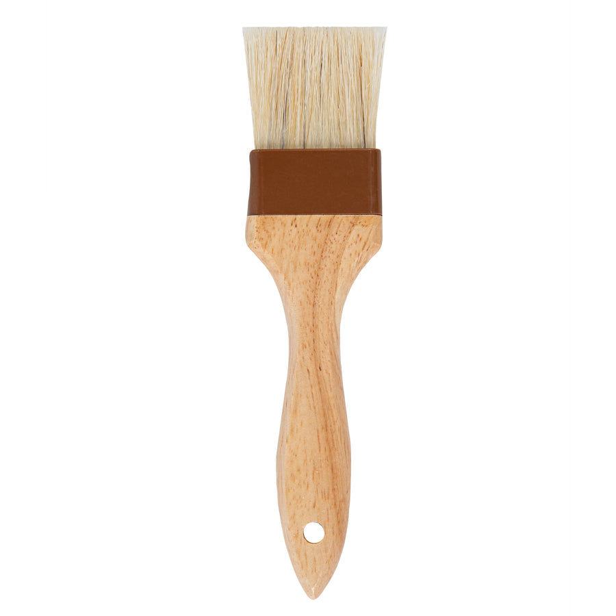 Restaurantware Pastry Tek 8.75In Natural Wood Pastry Brush, With Boar Bristle, 2In Wide - Restaurant Equipment and Smallwares - Canadian Distribution